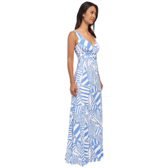 Lilly Pulitzer Dresses & Skirts - Lilly Pulitzer | Sloane Maxi Dress in Bay Blue, Yacht Sea
